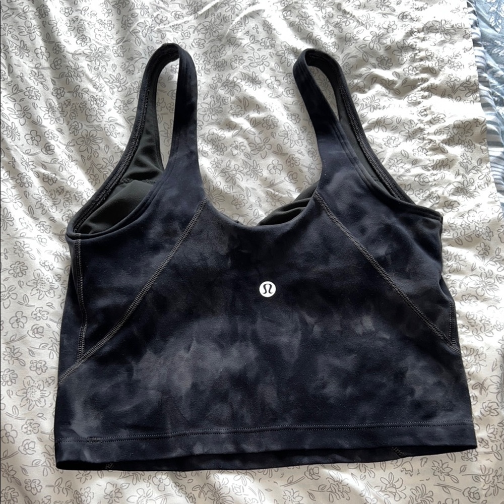 Lululemon Athletica Black Tie Dye Align Tank